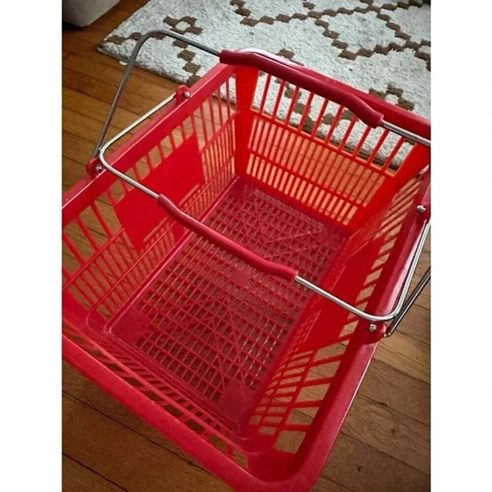 Red Shopping Cart Basket